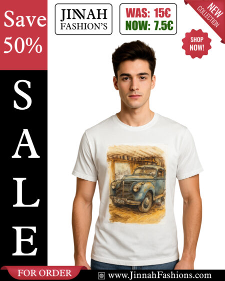 Vintage Car Graphic T-Shirt – Premium Cotton