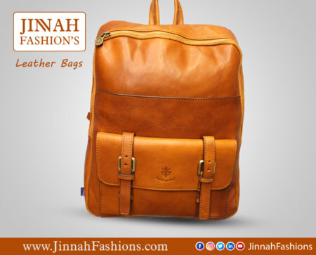Urban Vintage Tan Leather Backpack