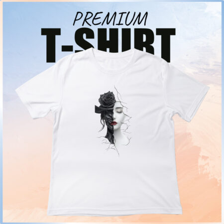 black and white face T-Shirt