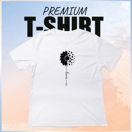 Black Love Flower T-Shirt