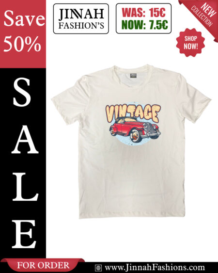 Vintage Red Car Design T-Shirt