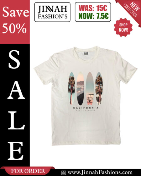California Surf Paradise Design T-Shirt