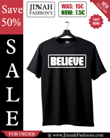 Believe Black T-Shirt