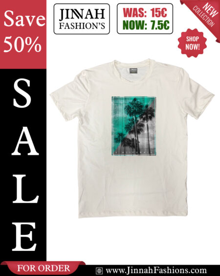 Greenish Palm Tree Design T-Shirt