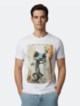 T-Shirt con Stampa di Geco