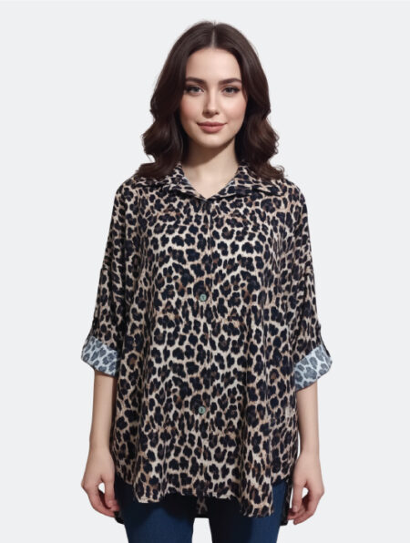 Camicia con Stampa Leopardo
